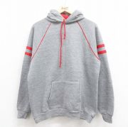 L★古着 ジャージーズ 長袖 スウェット メンズ 80年代 80s 無地 USA製 グレー 霜降り 【spe】 25aug05 中古 スエット トレーナー トップス
