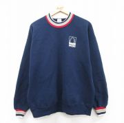 XL★古着 ジャージーズ 長袖 スウェット メンズ 90年代 90s MSD クルーネック USA製 紺他 ネイビー 【spe】 25sep19 中古 スエット トレーナー トップス