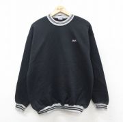 L★古着 長袖 スウェット メンズ 90年代 90s BIKE クルーネック 黒 ブラック 【spe】 25sep20 中古 スエット トレーナー トップス