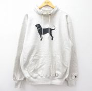 XL★古着 ケルスポーツ 長袖 スウェット メンズ 90年代 90s The Black Dog 犬 大きいサイズ モックネック ハイネック USA製 薄グレー 霜降り 【spe】 25sep27 中古 スエット トレーナー トップス