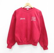 L★古着 ラッセル 長袖 スウェット メンズ 70年代 70s Yoke Company クルーネック 赤系【spe】 26mar14
