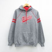 L★古着 長袖 スウェット パーカー メンズ 80年代 80s アラスカ ラグラン USA製 グレー 霜降り他【spe】 26mar23