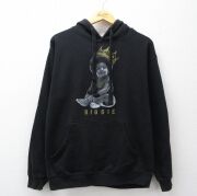 L★古着 長袖 ヒップホップ ラップ スウェット パーカー メンズ ノトーリアスBIG 黒【spe】 26mar25