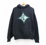 XL★古着 ラッセル 長袖 スウェット パーカー メンズ 00年代 00s E 黒【spe】 26mar26