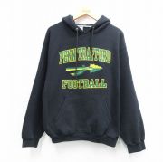 L★古着 ラッセル 長袖 スウェット パーカー メンズ 00年代 00s PENN フットボール 黒【spe】 26mar26