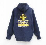 XL★古着 リー Lee 長袖 スウェット パーカー メンズ 00年代 00s 紺【spe】 26mar31