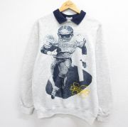 古着通販 XL☆古着 長袖 スウェット メンズ クルーネック USA製 白