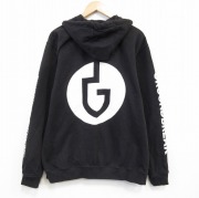 XL★古着 カーハート Carhartt 長袖 フルジップ スウェット パーカー メンズ PROCORE 黒 ブラック 【spe】 25oct03 中古 スエット トレーナー トップス