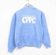 M★古着 ラッセル 長袖 スウェット パーカー メンズ 70年代 70s CPPC 水色 霜降り 【spe】 25nov05 中古 スエット トレーナー トップス