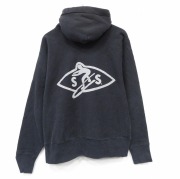 XL★古着 キャンバー 長袖 スウェット パーカー メンズ 90年代 90s サーファーズ 大きいサイズ USA製 黒【spe】 25dec11