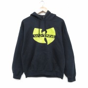 M★古着 長袖 ヒップホップ ラップ スウェット パーカー メンズ ウータンクラン 黒【spe】 25dec13