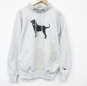 XL★古着 ケルスポーツ 長袖 スウェット メンズ 90年代 90s The Black Dog モックネック ハイネック USA製 薄グレー 霜降り【spe】 25dec15