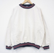XL★古着 長袖 スウェット メンズ 90年代 90s HP 大きいサイズ クルーネック USA製 生成り ベージュ【spe】 26jun18