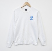M★古着 スクリーンスターズ 長袖 スウェット メンズ 80年代 80s AT&amp;T ラグラン クルーネック USA製 白【spe】 26apr10