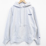 XL★古着 長袖 チャンピオン Champion リバースウィーブ  パーカー メンズ 00年代 00s ミッドウエスト 薄グレー 霜降り【spe】 26apr22