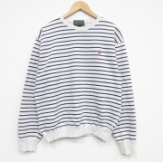 XL★古着 ラルフローレン ポロカントリー 長袖 ブランド スウェット メンズ 90年代 90s クルーネック 白他 ボーダー【spe】 26may01