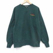 XL★古着 リー Lee 長袖 スウェット メンズ 90年代 90s  キャノン クルーネック USA製 緑【spe】 26may22