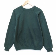 90s STONE  ヘンリーネックスウェット ダークグリーン 古着通販 XL☆古着 長袖 スウェット メンズ ヘンリーネック USA製 緑
