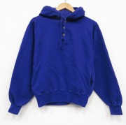 M★古着 エルエルビーン ラッセル 長袖 スウェット パーカー メンズ 90年代 90s 無地 USA製 ブルー【spe】 26jun26