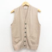S★古着 キャンパス ビンテージ ニット ベスト メンズ 60年代 60s ベージュ【spe】 25dec02
