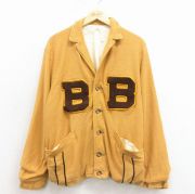 L★古着 長袖 ニット カーディガン メンズ 80年代 80s B 茶【spe】 26feb07