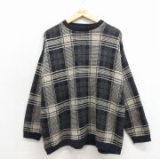 XL/古着 ランズエンド 長袖 セーター レディース 90年代 90s コットン クルーネック USA製 白 26jan09 古着通販 XL☆古着 ランズエンド 長袖 セーター レディース 90年代 90s