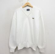 XL/古着 ランズエンド 長袖 セーター レディース 90年代 90s コットン クルーネック USA製 白 26jan09 古着 90年代 ランズエンド LANDSEND コットンニットセーター USA製