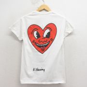 M★古着 リップルジャンクション 半袖 Tシャツ メンズ キースヘリング コットン クルーネック 白【spe】 26apr06