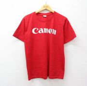 L★古着 半袖 Tシャツ メンズ キャノン Canon クルーネック 赤【spe】 26apr18