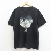 XL★古着 半袖 Tシャツ メンズ 映画 ET コットン クルーネック 黒【spe】 26may01