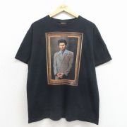 XL★古着 リップルジャンクション 半袖 Tシャツ メンズ ドラマ となりのサインフェルド コットン クルーネック 黒【spe】 26may01