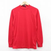 M★古着 パタゴニア patagonia 長袖 ビンテージ Tシャツ メンズ 90年代 90s キャプリーン 無地 ラグラン クルーネック USA製 赤 レッド 【spe】 25aug27 中古