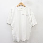 XL★古着 半袖 ビンテージ フットボール Tシャツ メンズ 90年代 90s 映画 愛と追憶の記憶 コットン Vネック USA製 白 ホワイト 【spe】 25aug30 中古