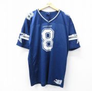 NIKE アメフト　シャツ　フットボール　XL ネイビー　透け　古着 80s USA製LOGO7 フットボールtシャツ サイズXL ネイビー