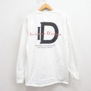 L★古着 All sports 長袖 ビンテージ Tシャツ メンズ 90年代 90s ID コットン USA製 白 ホワイト 【spe】 25sep26 中古