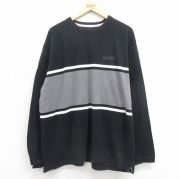 XL★古着 ラルフローレン Ralph Lauren チャップス 長袖 ビンテージ Tシャツ メンズ 90年代 90s ワンポイントロゴ 鹿の子 大きいサイズ コットン クルーネック グレー他 【spe】 25oct23 中古