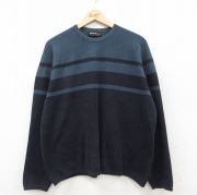 XL★古着 エディーバウアー 長袖 ビンテージ Tシャツ メンズ 00年代 00s 大きいサイズ コットン クルーネック オーストラリア製 紺他【spe】 26feb06