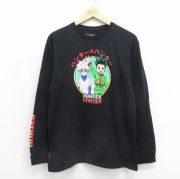 M★古着 長袖 Tシャツ メンズ アニメ ハンターハンター コットン クルーネック ブラック【spe】 26jun15