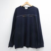 XL★古着 エディーバウアー 長袖 ビンテージ Tシャツ メンズ 00年代 00s アウトドア 大きいサイズ コットン クルーネック ネイビー【spe】 26jun29