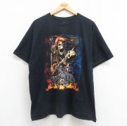 XL★古着 フルーツオブザルーム 半袖 ロック バンド Tシャツ メンズ ロックオンザレンジ レッドホットチリペッパーズ レッチリ ロブゾンビ 大きいサイズ コットン クルーネック 黒 ブラック 【spe】 25aug18 中古
