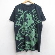 L★古着 半袖 ロック バンド Tシャツ メンズ ビリーアイリッシュ コットン クルーネック 黒 ブラック 【spe】 25aug29 中古