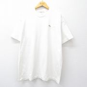 XL★古着 半袖 ビンテージ Tシャツ メンズ 90年代 90s ディズニー DISNEY ミッキー MICKEY MOUSE コットン クルーネック USA製 白 ホワイト 【spe】 25aug01 中古