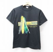 S★古着 スクリーンスターズ 半袖 ビンテージ Tシャツ メンズ 80年代 80s サーフボード クルーネック USA製 黒 ブラック 【spe】 25aug09 中古