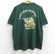 XL★古着 ジャージーズ 半袖 ビンテージ Tシャツ メンズ 90年代 90s OFLYNNS 男性 大きいサイズ クルーネック USA製 緑 グリーン 【spe】 25aug13 中古