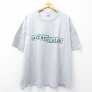 XL★古着 ラッセル 半袖 ビンテージ Tシャツ メンズ 00年代 00s urban fetch 大きいサイズ クルーネック グレー 霜降り 【spe】 25aug19 中古