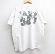 XL★古着 リー Lee 半袖 ビンテージ Tシャツ メンズ 90年代 90s 男性 女性 大きいサイズ コットン クルーネック USA製 白 ホワイト 【spe】 25aug29 中古