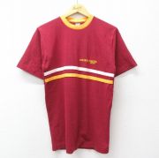 M★古着 チャンピオン champion 半袖 ビンテージ Tシャツ メンズ 70年代 70s BELCHER クルーネック USA製 エンジ他【spe】 26apr04