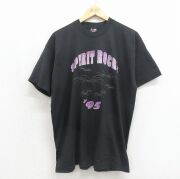 XL★古着 フルーツオブザルーム 半袖 ビンテージ Tシャツ メンズ 90年代 90s 花火 クルーネック USA製 ブラック【spe】 26jun02