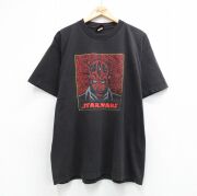 XL★古着 半袖 ビンテージ Tシャツ メンズ 00年代 00s 映画 スターウォーズ ダースモール 大きいサイズ コットン クルーネック ブラック【spe】 26jun03