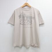 XL★古着 オニータ ONEITA 半袖 ビンテージ Tシャツ メンズ 90年代 90s MOSES コットン クルーネック ベージュ【spe】 26jun05